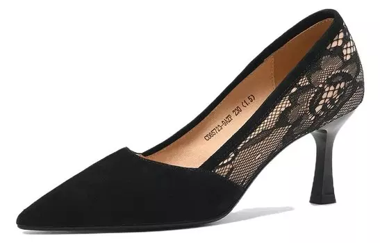 Туфли на высоком каблуке женские черный Cameido