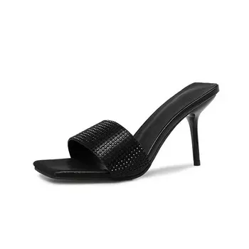 Туфли на высоком каблуке женские черный Crelinkxlat