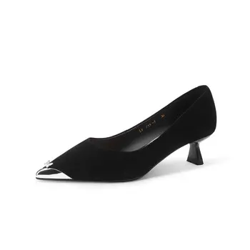 Туфли на высоком каблуке женские черный Fmm