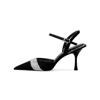 Туфли на высоком каблуке женские черный Hoov