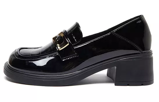 Туфли на высоком каблуке женские черный Joy&Mario