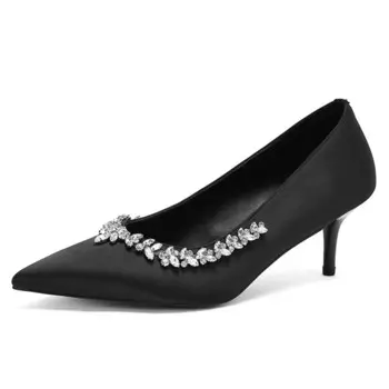 Туфли на высоком каблуке женские черный Kemeilian