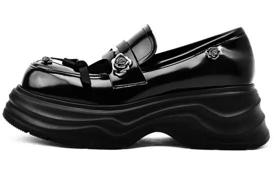 Туфли на высоком каблуке женские черный Kmd