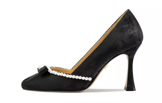 Туфли на высоком каблуке женские черный Lily Wei