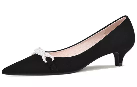 Туфли на высоком каблуке женские черный Lily Wei