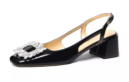 Туфли на высоком каблуке женские черный Lily Wei