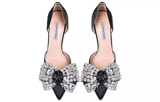 Туфли на высоком каблуке женские черный Lily Wei