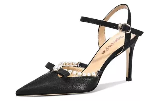 Туфли на высоком каблуке женские черный Lily Wei