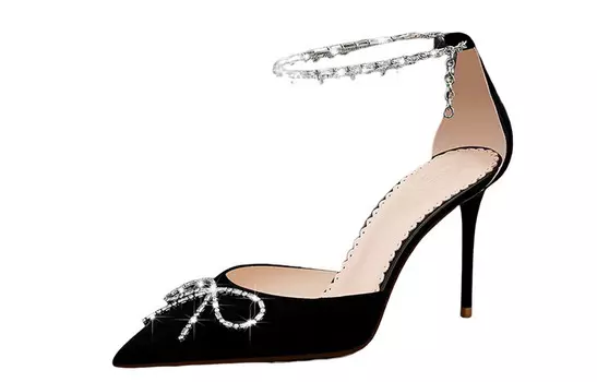 Туфли на высоком каблуке женские черный Miss Left