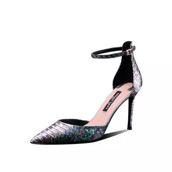 Туфли на высоком каблуке женские черный Miss Left