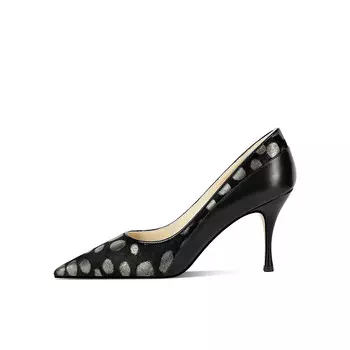 Туфли на высоком каблуке женские черный Shesrim