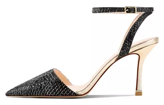 Туфли на высоком каблуке женские черный Shudaier