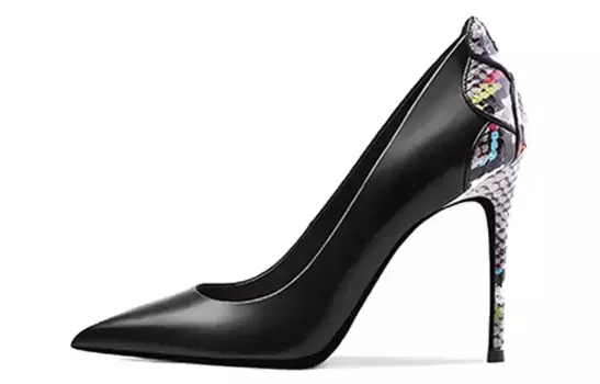 Туфли на высоком каблуке женские черный Shudaier