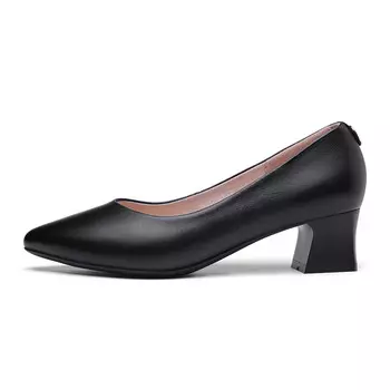 Туфли на высоком каблуке женские черный Strongman