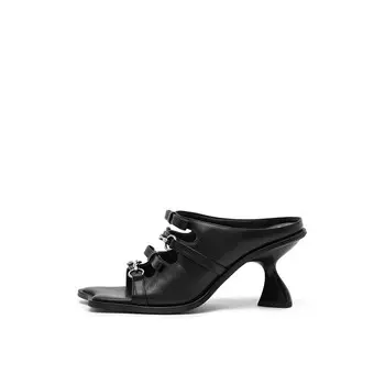 Туфли на высоком каблуке женские черный Sugarsu