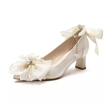 Туфли на высоком каблуке женские цвета шампанского Imono, цвет Champagne color 5.5cm