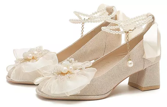 Туфли на высоком каблуке женские цвета шампанского Kathryn Wilson