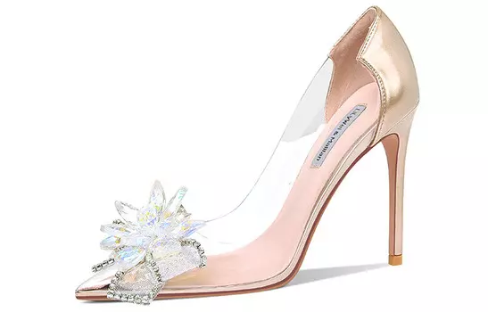 Туфли на высоком каблуке женские цвета шампанского Lily Wei, цвет Champagne