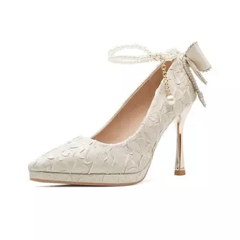 Туфли на высоком каблуке женские цвета шампанского Hkcp, цвет Champagne