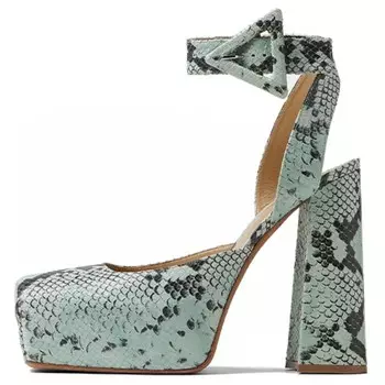 Туфли на высоком каблуке женские Dew/черные Bottega Veneta
