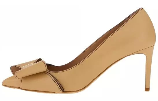 Туфли на высоком каблуке женские Ferragamo, бежевый
