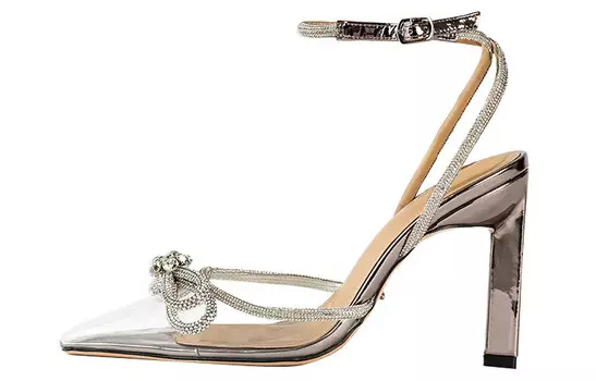 Туфли на высоком каблуке женские Gun Grey Silver Tony Bianco