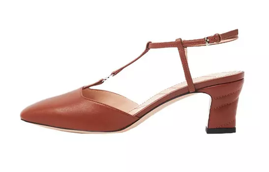 Туфли на высоком каблуке женские коричневые Gucci