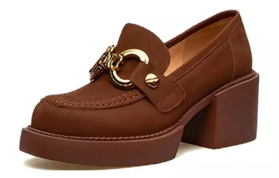 Туфли на высоком каблуке женские коричневый Marino Fabiani