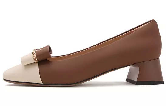 Туфли на высоком каблуке женские коричневый Satchi