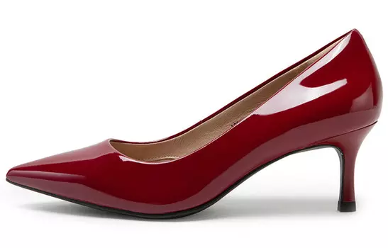 Туфли на высоком каблуке женские красные C°Banner