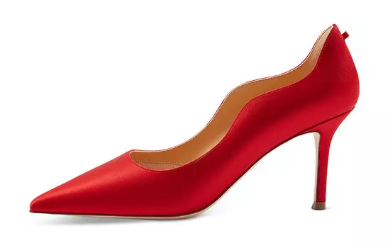 Туфли на высоком каблуке женские красный 7Or9