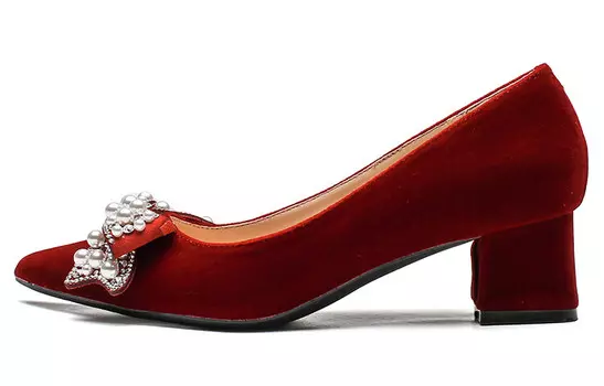 Туфли на высоком каблуке женские красный Ainer-Cat
