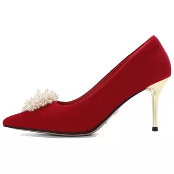 Туфли на высоком каблуке женские красный Belle