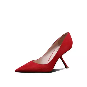 Туфли на высоком каблуке женские красный Miss Left