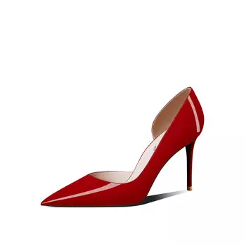 Туфли на высоком каблуке женские красный Miss Left