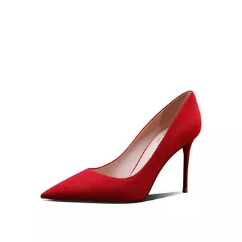 Туфли на высоком каблуке женские красный Miss Left