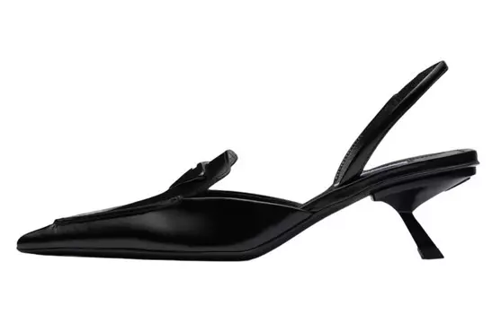 Туфли на высоком каблуке женские Prada, черный
