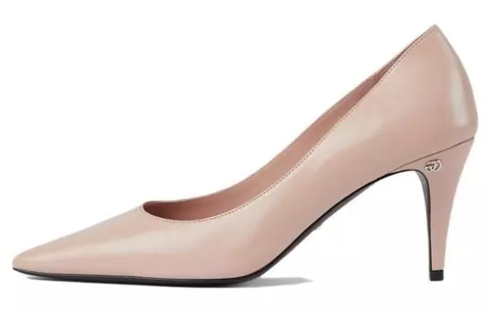 Туфли на высоком каблуке женские розовые Gucci