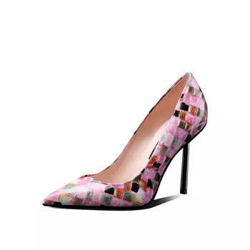 Туфли на высоком каблуке женские розовый Miss Left, розовый