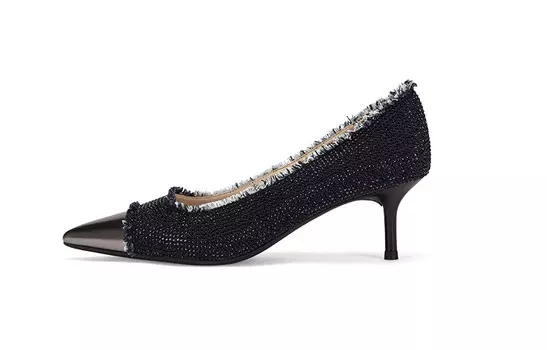 Туфли на высоком каблуке женские синий 73Hours