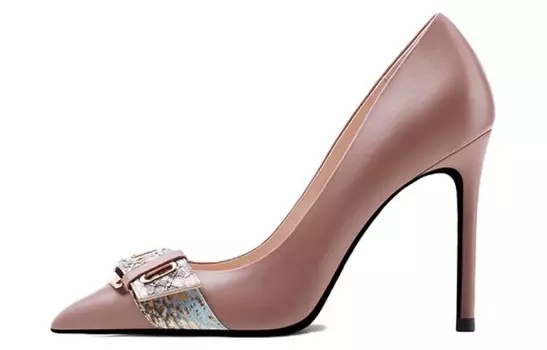 Туфли на высоком каблуке женские светло-фиолетовый Shudaier