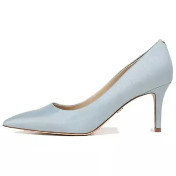 Туфли на высоком каблуке женские светло-голубые Sam Edelman