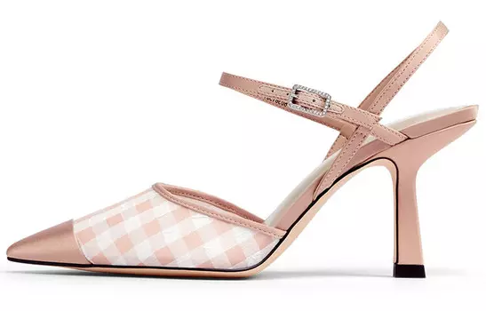 Туфли на высоком каблуке женские светло-красные Charles&Keith