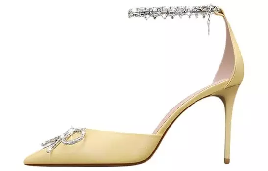 Туфли на высоком каблуке женские светло-желтый Miss Left