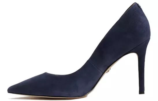 Туфли на высоком каблуке женские темно-синие Sam Edelman