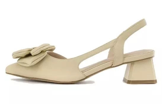 Туфли на высоком каблуке женские желтый Aokang