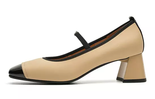 Туфли на высоком каблуке женские желтый Eblan