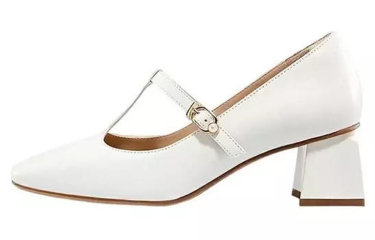 Туфли на высоком каблуке женские жемчужно-белый Harson