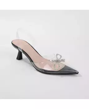 Туфли Nana из прозрачного винила BERNESS, черный