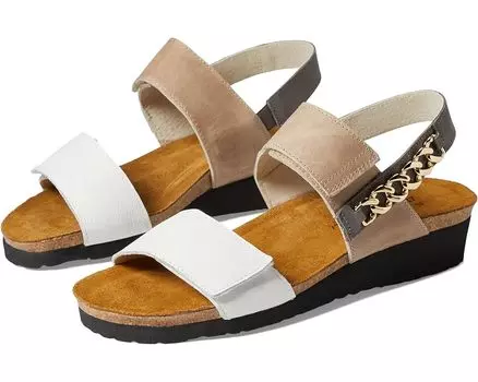 Туфли Naot Eliana, цвет White/Khaki Beige/Foggy Gray Combination